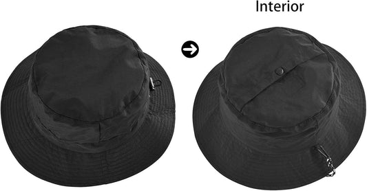 Men Women Outdoor Bucket Hat Quick Dry Packable Boonie Hat UV Protection Sun Hat V1259-DP01-A-3977