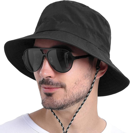 Men Women Outdoor Bucket Hat Quick Dry Packable Boonie Hat UV Protection Sun Hat V1259-DP01-A-3977