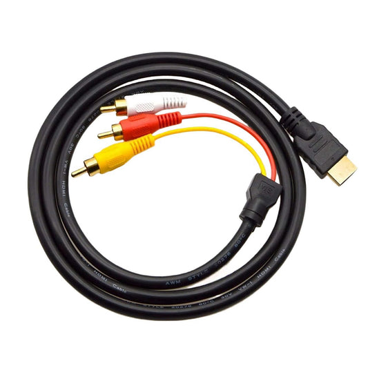 Chenduomi HDMI to RCA TV Cable HDMI Male to 3 RCA Female av Cable Video Audio Component Converter Adapter V1259-DP01-A-3983