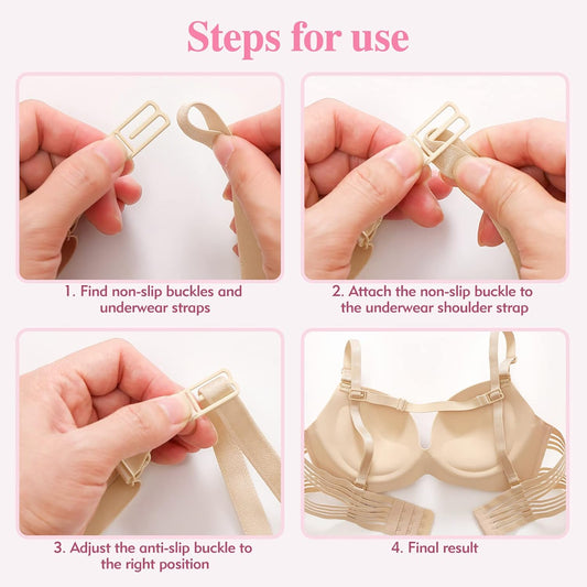 Bra Strap Holder Bra Extenders Bra Extenders 3 Hook Bra Strap Clips Bra Straps for Women Girls Full Cup Size V1259-DP01-A-3992