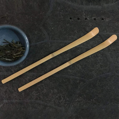 Bamboo Matcha Scoop - Traditional Chashaku Tea Spoon for Tea Ceremony - Elegant White Design - Tea V1259-DP01-A-4005
