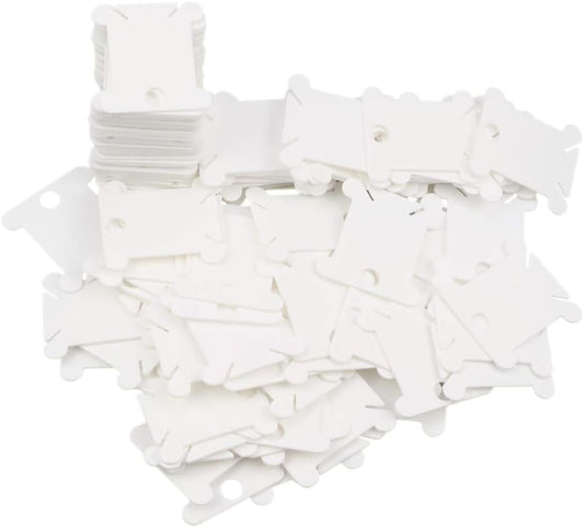 NEWMAY Plastic Floss Bobbins for Cross Stitch Embroidery Cotton Thread Craft DIY Sewing Storage, Thread V1259-DP01-A-4011