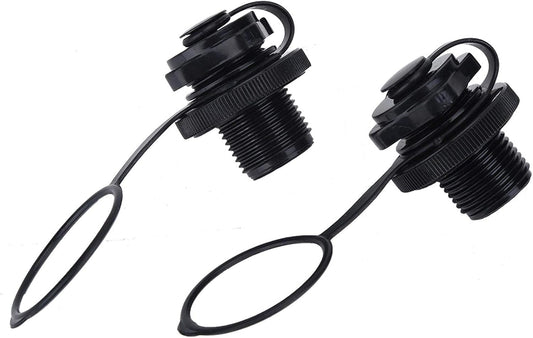 2Pcs Inflatable Boat Valve, Spiral Air Plug for Kayak, Raft, Air Mattress - Replacement Screw Boston Valve V1259-DP01-A-4019