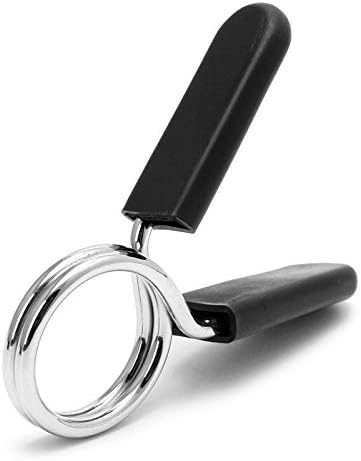 1 inch (25 mm) Spring Clip Collars with Easy-Grip Handle for Smooth Dumbbell Handle or Weightlifting Barbell V1259-DP01-A-4020