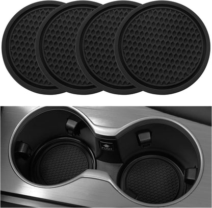Car Cup Coaster, 4PCS Universal Non-Slip Cup Holders Embedded in Ornaments Coaster, Car Interior Accessories, V1259-DP01-A-4032