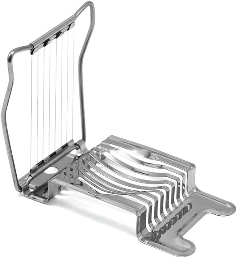 Egg Slicer, Stainless Steel Egg Slicer Cutter, Multipurpose Slicer for Egg Ham Strawberry Banana Soft Fruit V1259-DP01-A-4035