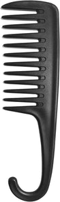 Wide Tooth Comb Shower Comb With Hook, Good for Curly Hair Wet Dry, Premium Tangle Free Combs Black. V1259-DP01-A-4045