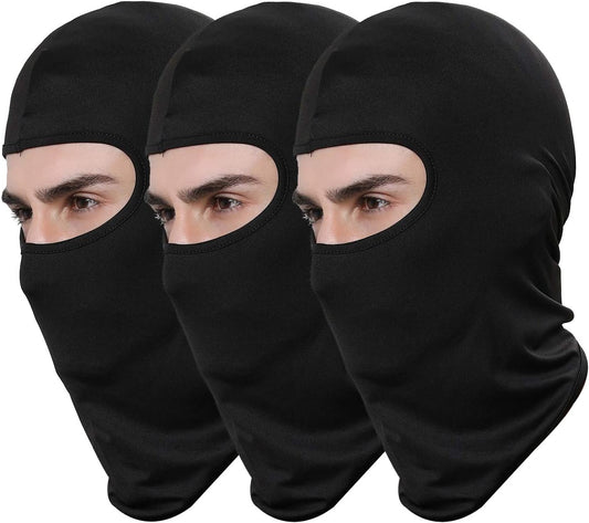 Pack of 3 Ski Mask Bandana Face Hat for Outdoor Airsoft Motorcycle Hood Helmet Balaclavas Headwear V1259-DP01-A-4046