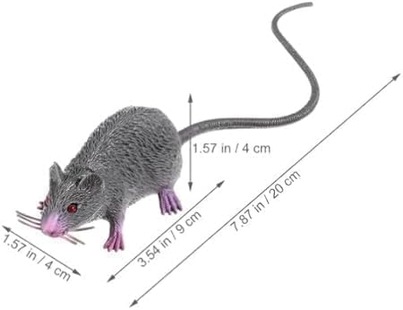 Realistic Fake Mouse Prop, Spooky Rat, Rubber Rat with Long Tail, Halloween and Prank Decoration V1259-DP01-A-4049