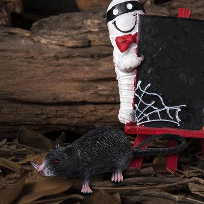 Realistic Fake Mouse Prop, Spooky Rat, Rubber Rat with Long Tail, Halloween and Prank Decoration V1259-DP01-A-4049