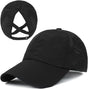 Womens Criss Cross Ponytail Baseball Cap Adjustable Messy Bun Mesh Quick Drying Hat V1259-DP01-A-4052