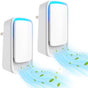 2 Pack Plug-In Negative Ion Ionizer for Home, Office, Kitchen, Bedroom, Bathroom - Filterless, Quiet V1259-DP01-A-4064