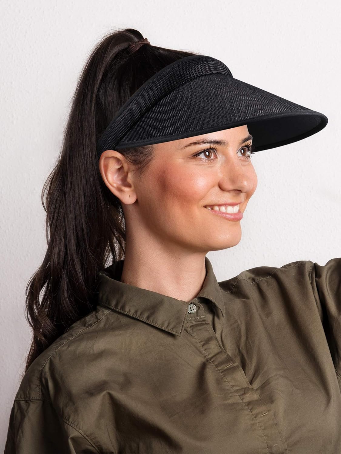 3 Pieces Sun Visor Hats Summer Wide Brim Clip on Beach Adjustable Large Brim Cap Golf Hat for Women V1259-DP01-A-4067
