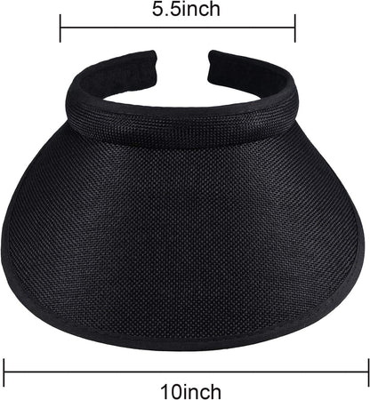 3 Pieces Sun Visor Hats Summer Wide Brim Clip on Beach Adjustable Large Brim Cap Golf Hat for Women V1259-DP01-A-4067