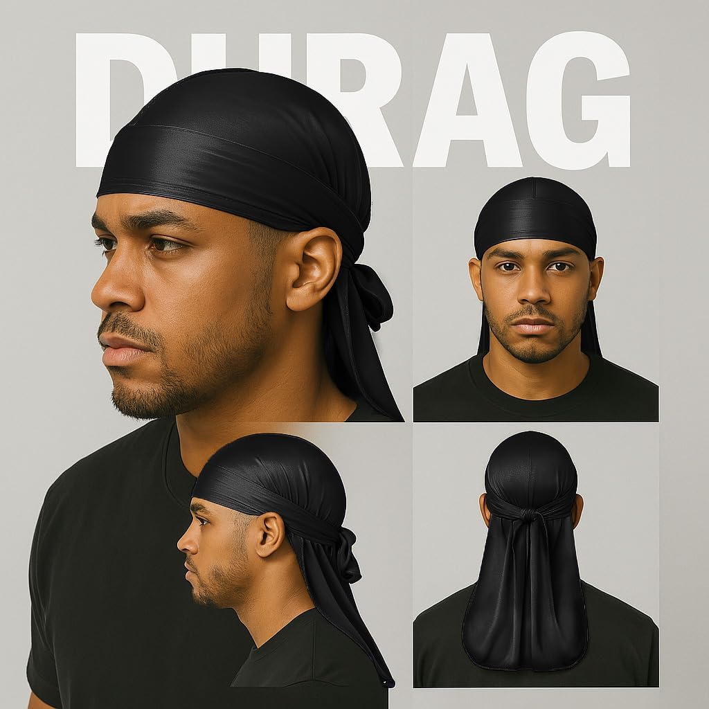 2PCS Wave Caps for Men, Compression Cap over Durags V1259-DP01-A-4069