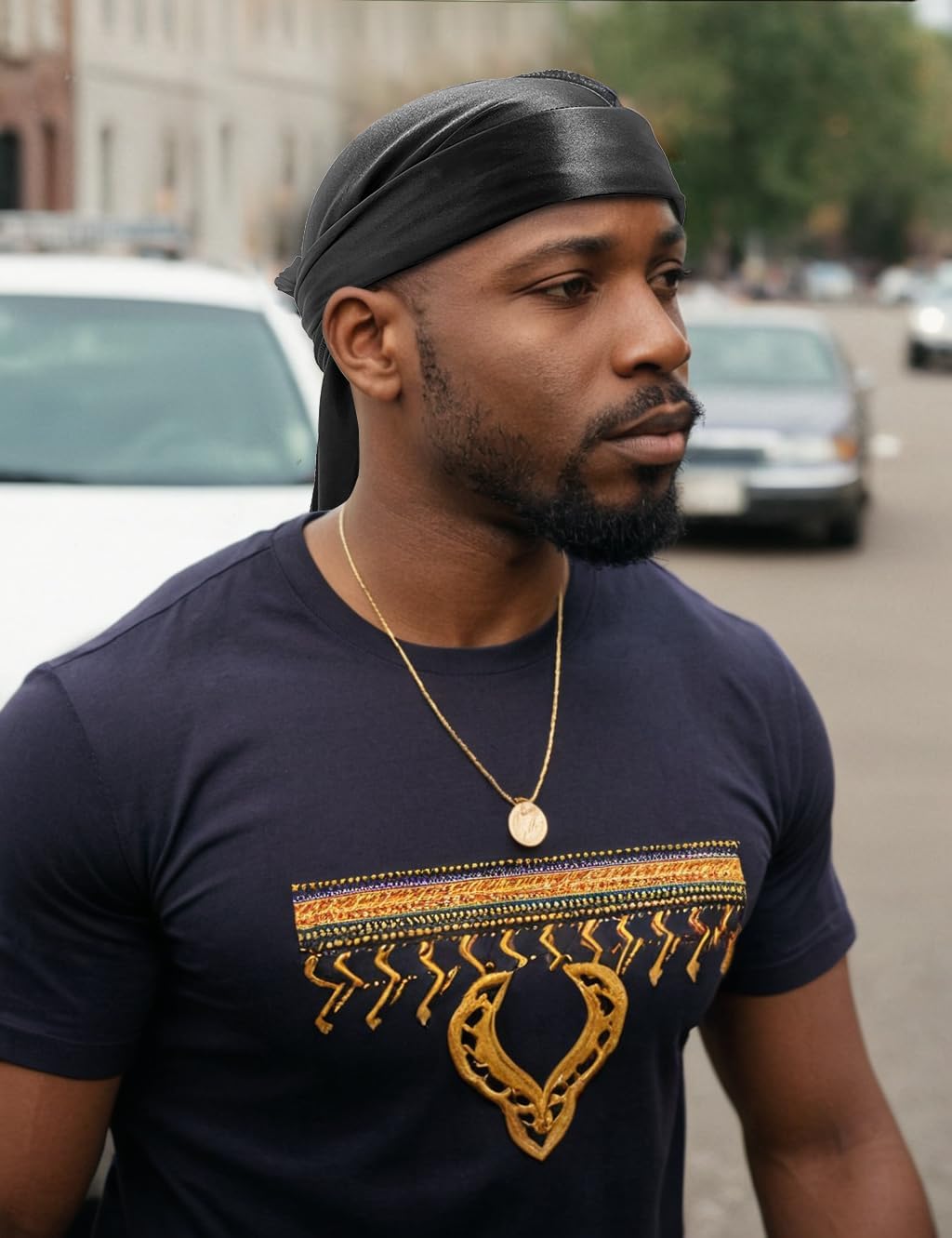 2PCS Wave Caps for Men, Compression Cap over Durags V1259-DP01-A-4069