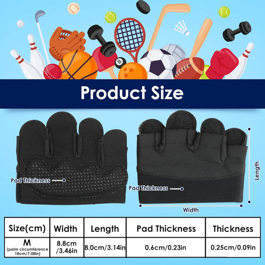 Grip Workout Gloves, Gym Gloves for Weight Lifting Kettlebell Pull-Ups Row Cross Training Non-Slip Silicone V1259-DP01-A-4077