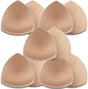5 Pairs Bra Pads Inserts,Removable, Air Cotton,Foam Sponge,Breathable (Beige#, A/B CUP) V1259-DP01-A-4091