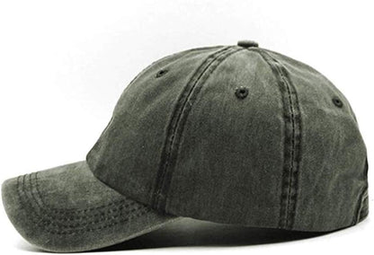 Men Women Plain Cotton Vintage Washed Twill Low Profile Baseball Cap Adjustable Distressed Dad Hat V1259-DP01-A-4100