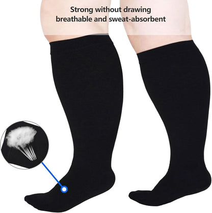Compression Socks For Women Men,Plus Size Compression Socks Men Women,Wide Calf Compression Stocking.Extra V1259-DP01-A-4103