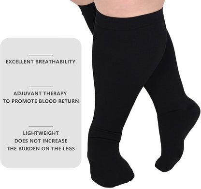 Compression Socks For Women Men,Plus Size Compression Socks Men Women,Wide Calf Compression Stocking.Extra V1259-DP01-A-4103