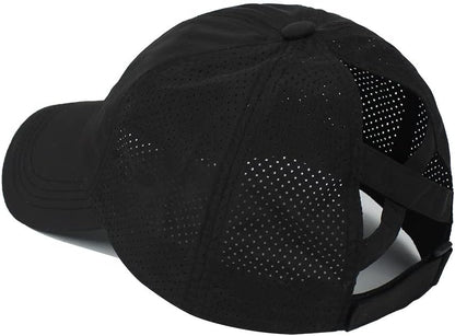 Quick Drying Ponytail Hat for Women Criss Cross Adjustable Baseball Cap UV Protection Sun Hats V1259-DP01-A-4104