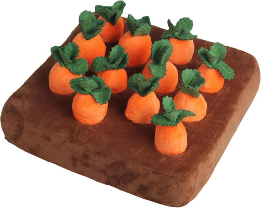 Dog Carrot Plush Toy, Vegetable Fruit for Dogs Cats IQ Toy, Pull The Carrot Stuffed Toy, Molars Toy Pet V1259-DP01-A-4111