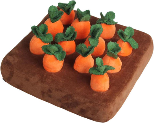 Dog Carrot Plush Toy, Vegetable Fruit for Dogs Cats IQ Toy, Pull The Carrot Stuffed Toy, Molars Toy Pet V1259-DP01-A-4111