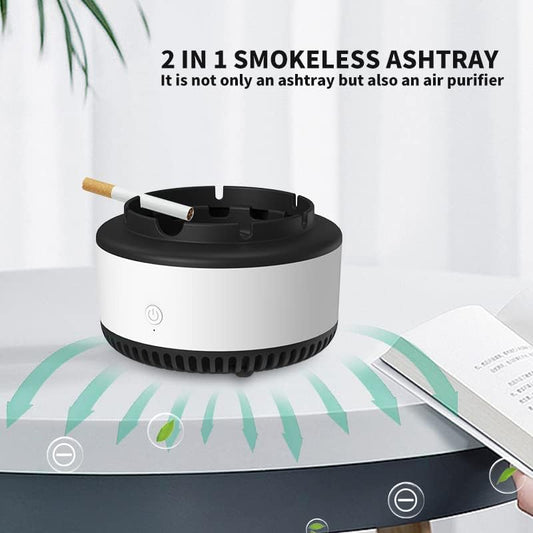 Smokeless Ashtrays for Cigarettes Indoor, Air Purifier,Best Gifts for Smokers, Suitable for Home Car Office V1259-DP01-A-4113