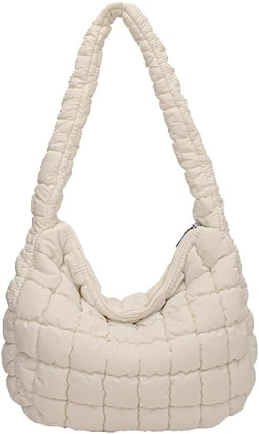 Quilted Tote Bag for Women Puffer Bag Lightweight Padding Shoulder Bag Hobo Bag Satchel Handbag Cloud Bag V1259-DP01-A-4120