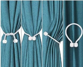 8 PCS Magnetic Curtain Tiebacks, European Style Convenient Drape Tie Backs, Decorative Drape Tie Backs V1259-DP01-A-4122