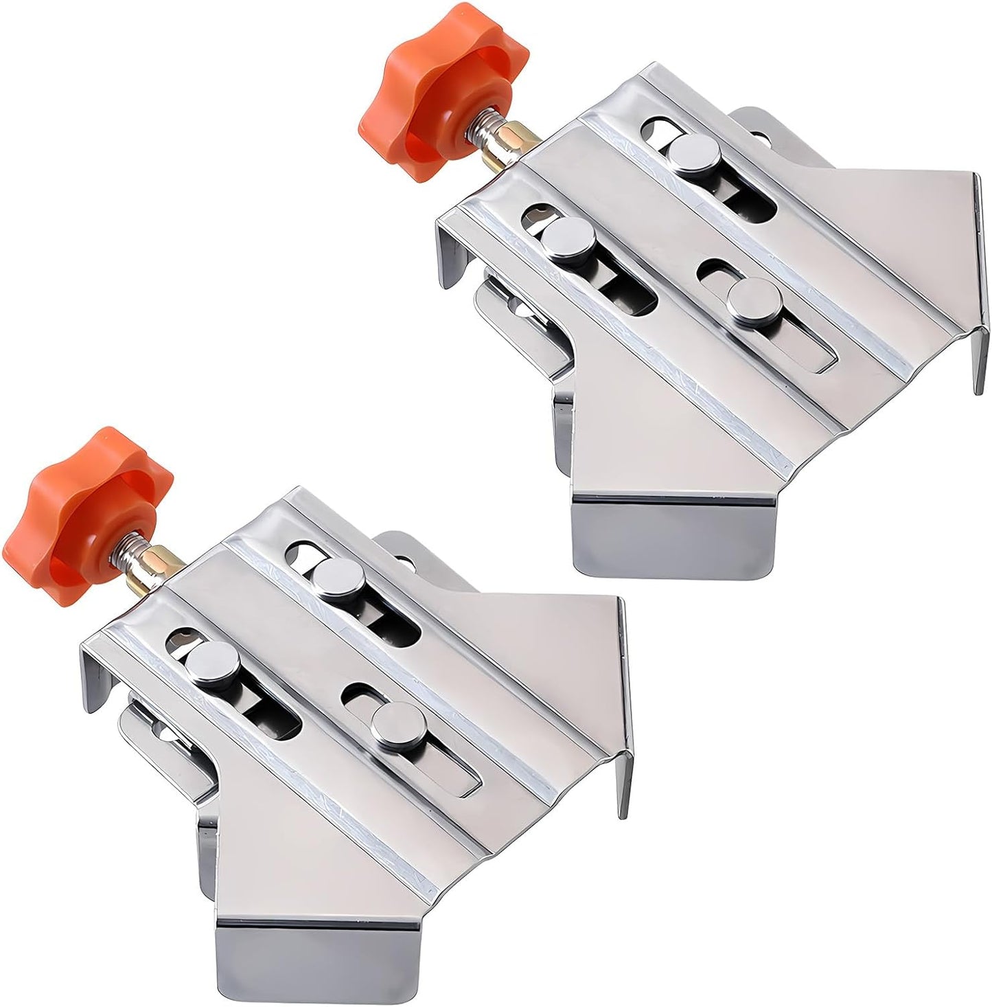 2pcs Stainless Steel Right Angle Clamp, 90 Degree Right Angle Clamp for Woodworking, Photo Framing V1259-DP01-A-4126