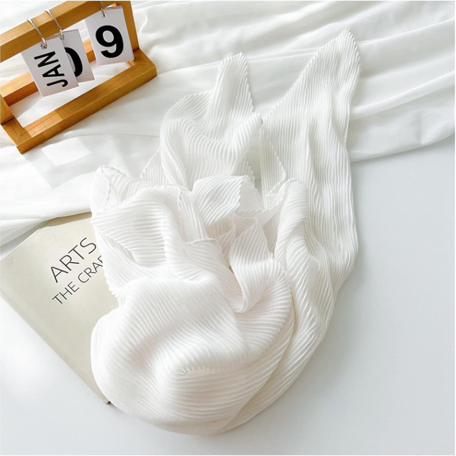 Crinkle Solid Color Cotton Hemp Small Square Scarfs Silk Scarf,Female Four Seasons Thin Wrap Scarf Head Shawl V1259-DP01-A-4135