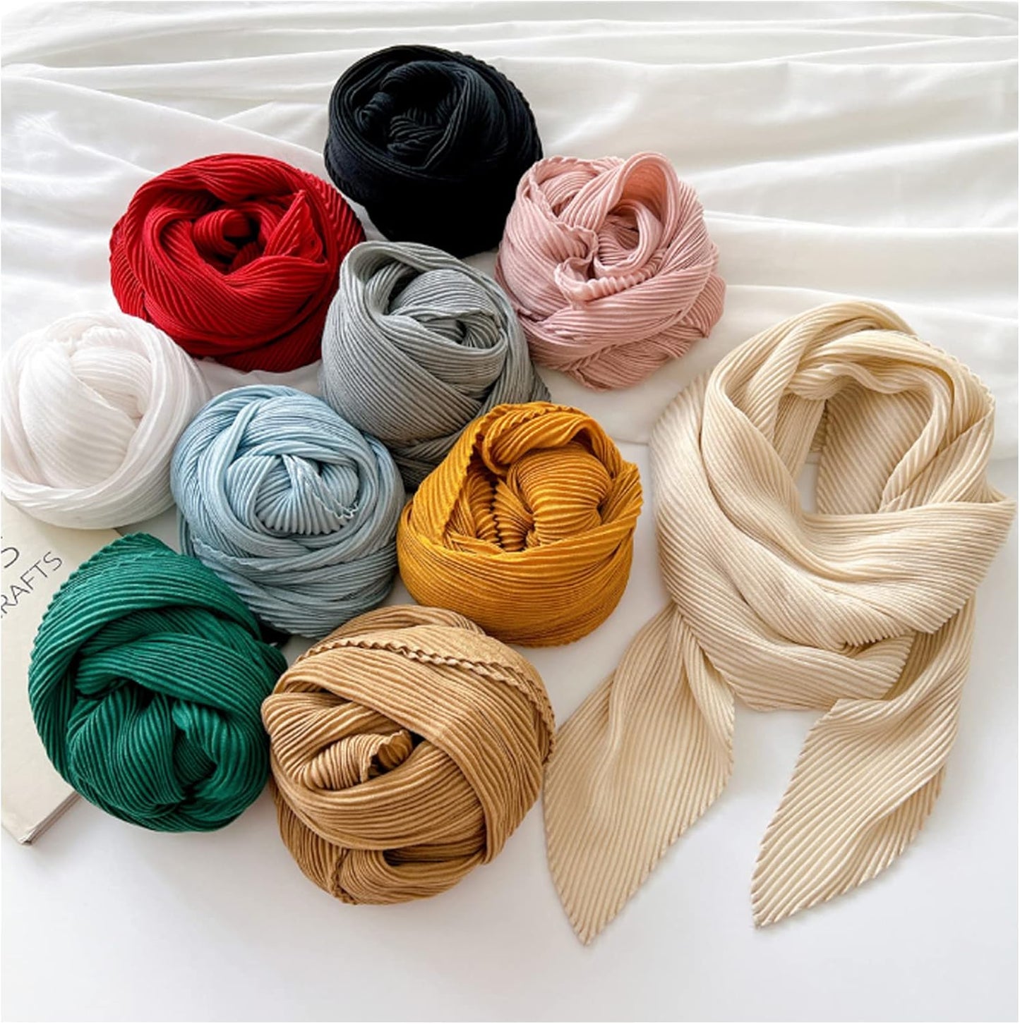 Crinkle Solid Color Cotton Hemp Small Square Scarfs Silk Scarf,Female Four Seasons Thin Wrap Scarf Head Shawl V1259-DP01-A-4135