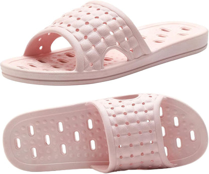 Bath Slippers with Drainage Holes, Quick-Drying Non-Slip Slippers Dormitory Home Bathroom Slippers Unisex V1259-DP01-A-4156