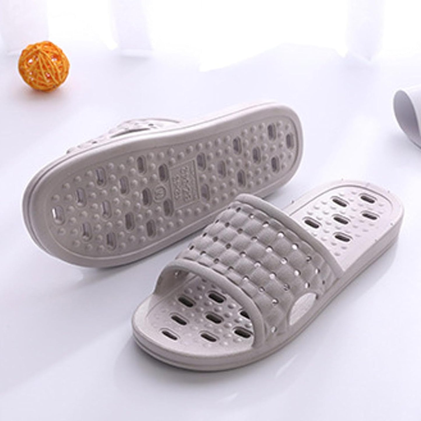 Bath Slippers with Drainage Holes, Quick-Drying Non-Slip Slippers Dormitory Home Bathroom Slippers Unisex V1259-DP01-A-4156