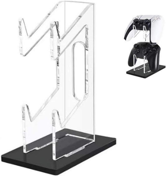 Universal Dual Game Controller Holder Desk Stand for PS4 PS5 Xbox ONE Switch, Perfect Display and V1259-DP01-A-4163