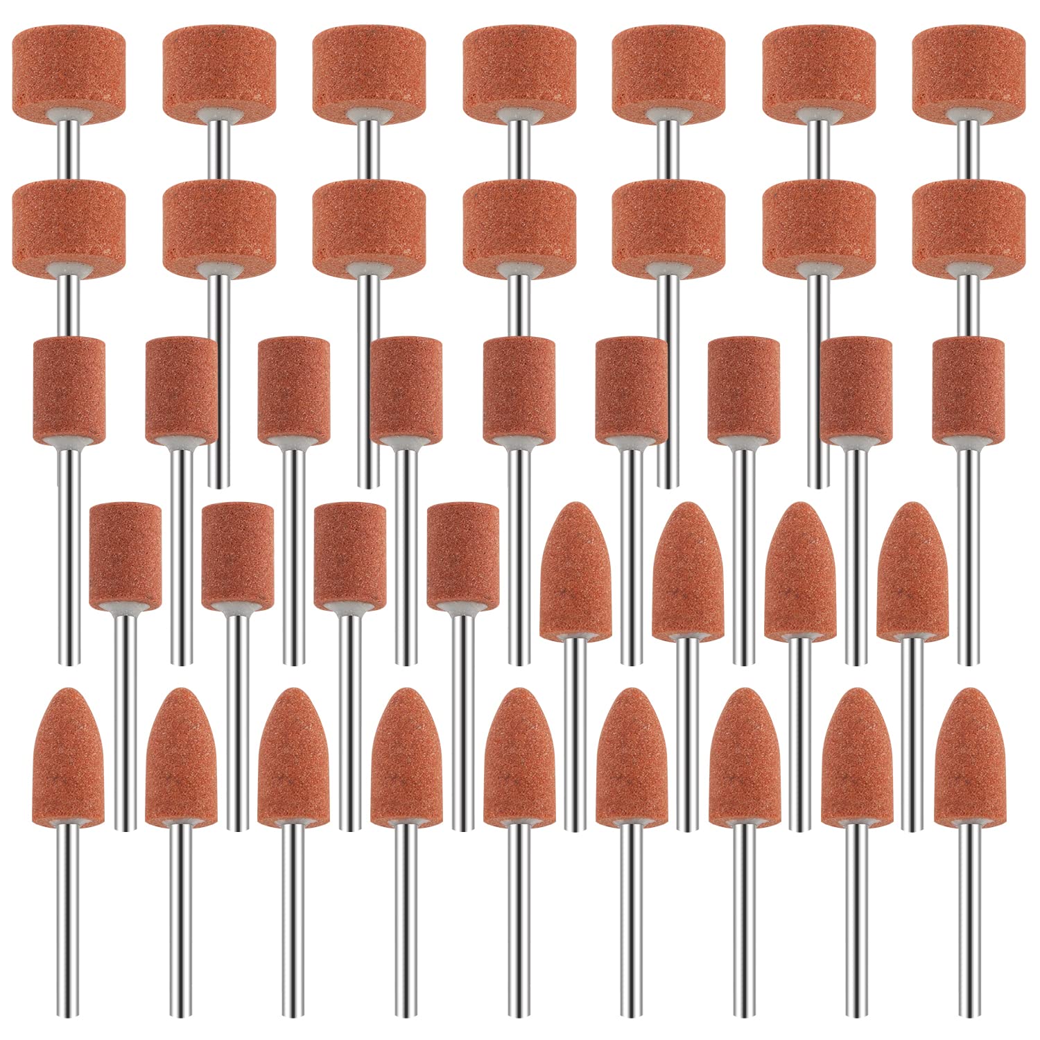 Sanding Bits for Dremel Rotary Tool, Grinding Stone Sanding Drill Bits with 1/8" Shank, Aluminium Oxide Tough V1259-DP01-A-4164