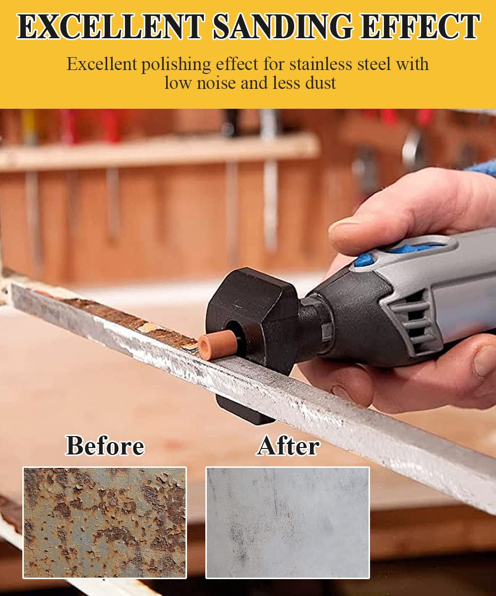 Sanding Bits for Dremel Rotary Tool, Grinding Stone Sanding Drill Bits with 1/8" Shank, Aluminium Oxide Tough V1259-DP01-A-4164