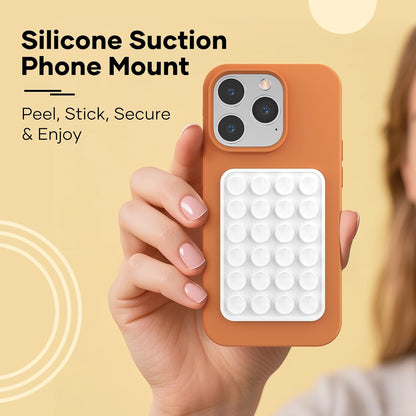 Silicone Phone Sticky Grip, Suction Phone Case Mount for iPhone and Android, Hands-Free Sticky Cell Phone V1259-DP01-A-4168