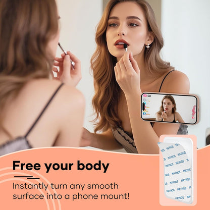 Silicone Phone Sticky Grip, Suction Phone Case Mount for iPhone and Android, Hands-Free Sticky Cell Phone V1259-DP01-A-4168