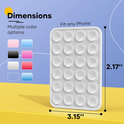 Silicone Phone Sticky Grip, Suction Phone Case Mount for iPhone and Android, Hands-Free Sticky Cell Phone V1259-DP01-A-4168