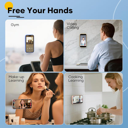 Silicone Phone Sticky Grip, Suction Phone Case Mount for iPhone and Android, Hands-Free Sticky Cell Phone V1259-DP01-A-4168