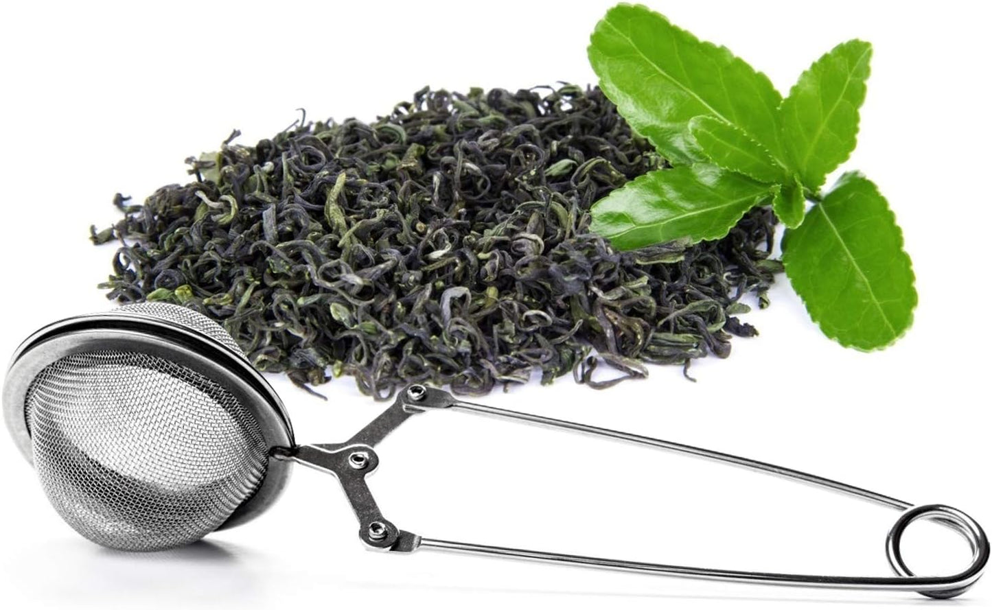 Snap Ball Tea Strainer, 3 Pack Premium Stainless Steel Tea Infuser with Handle for Loose Leaf Tea Fine Mesh V1259-DP01-A-4169