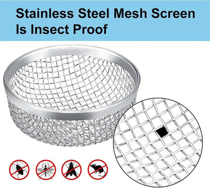RV Furnace Vent Insect Screen Cover 2 Pack with Installation Tool, Durable Mesh RV Flying Insect Screen for V1259-DP01-A-4176