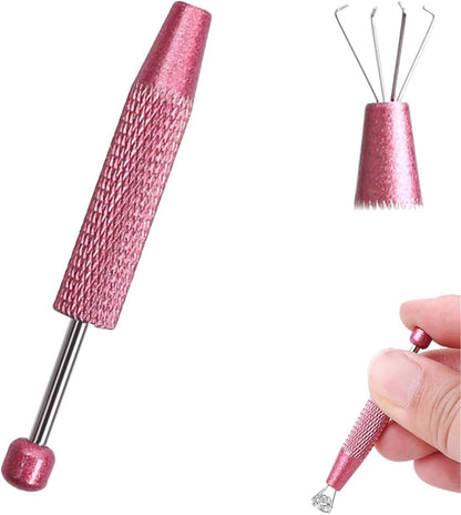 Piercing Assistant Pen, Piercing Ball Grabber Tool, Diamond Claw Tweezers, 4 Claw Jeweler's Pick Up Tool, V1259-DP01-A-4196