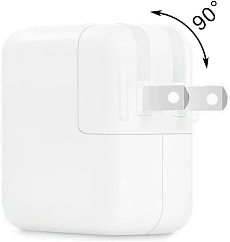 2Pcs Mac AC Wall Adapter Plug Duckhead - US Standard Wall Charger with Power Cord for MacBook, iBook, iPhone V1259-DP01-A-4201