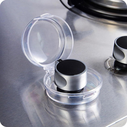 6 Pack Stove Knob Covers for Children Safety, Grey Stove Knob Safety Covers Kitchen Stove Gas Knob Covers, V1259-DP01-A-4206