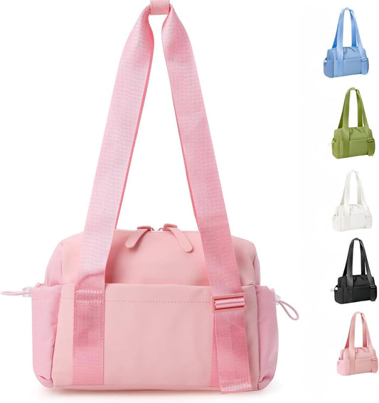 Mini Gym Bag for Women, Small Duffle Bag with Wet Compartment, Lightweight Waterproof Cute Tote for Girls V1259-DP01-A-4207