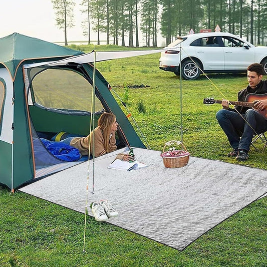 200*200CM Aluminium Foil Camping Mat, Insulating Waterproof Thermal Foam Sleeping Mat For Camping, Sleeping V1259-DP01-A-4209